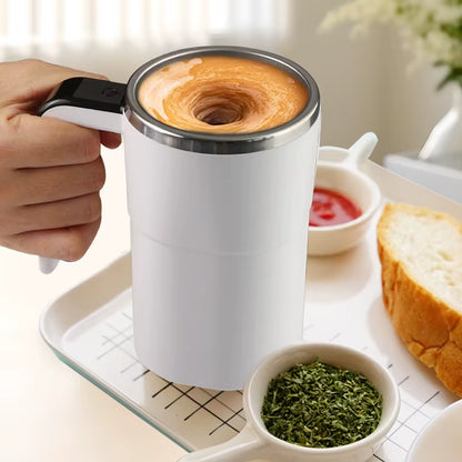 Revolutionary 380ML Mini Electric Self Mixing Coffee Mug - IP67 Waterproof & USB Rechargeable for Effortless Beverage Mixing