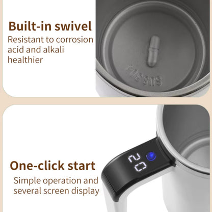 Revolutionary 380ML Mini Electric Self Mixing Coffee Mug - IP67 Waterproof & USB Rechargeable for Effortless Beverage Mixing
