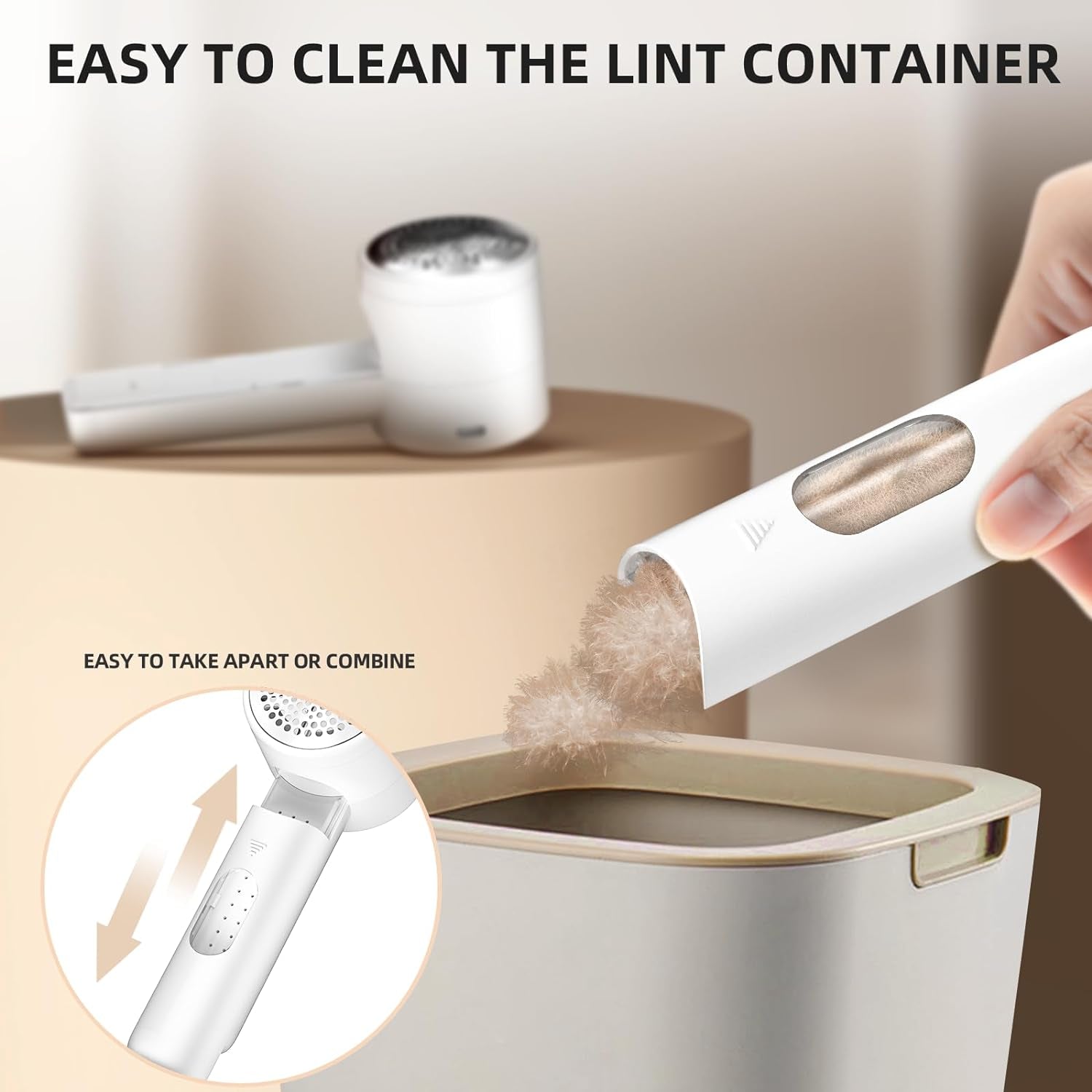 Revitalize Your Wardrobe with Our Rechargeable Electric Fabric Shaver - Lint Remover with 6 Blades, 3 Speed Settings, and LED Display for Effortless Pilling Removal on Clothes, Furniture, and More!
