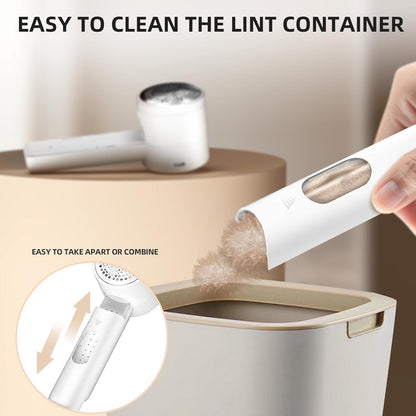 Revitalize Your Wardrobe with Our Rechargeable Electric Fabric Shaver - Lint Remover with 6 Blades, 3 Speed Settings, and LED Display for Effortless Pilling Removal on Clothes, Furniture, and More!