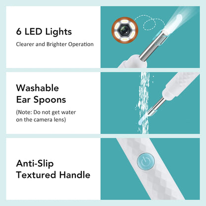 Revolutionary Smart Visual Ear Camera Set - HD1080P WiFi Ear Cleaner with Tweezers and Ear Wax Removal Tools