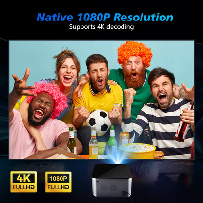 Transform Your Home Entertainment with the Android 11 4K Smart Projector - Stunning 580 ANSI Lumens, Voice Control & WiFi6 Connectivity