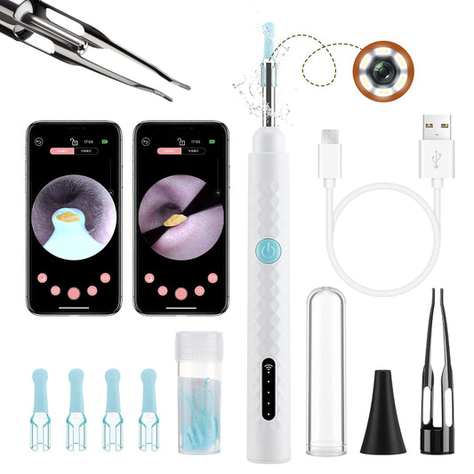 Revolutionary Smart Visual Ear Camera Set - HD1080P WiFi Ear Cleaner with Tweezers and Ear Wax Removal Tools
