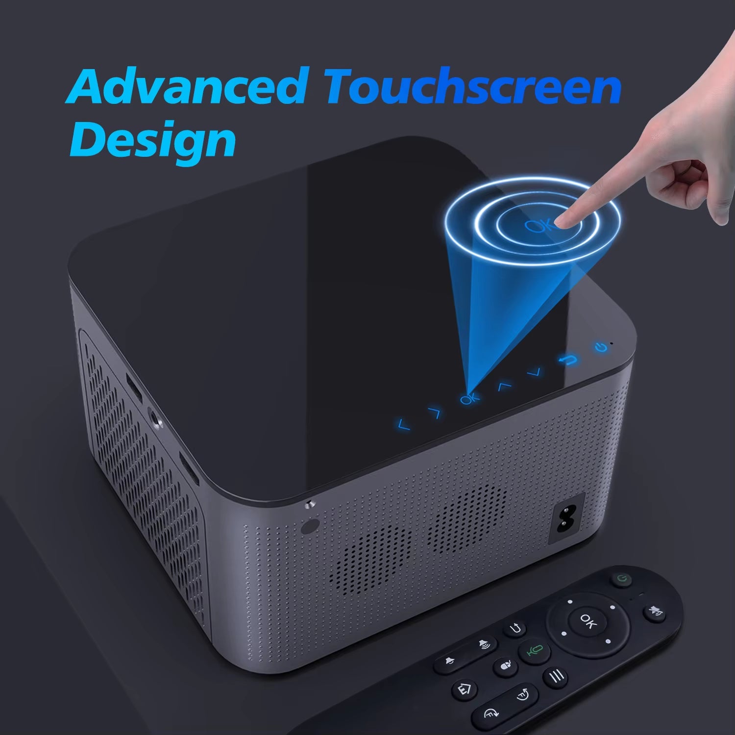 Transform Your Home Entertainment with the Android 11 4K Smart Projector - Stunning 580 ANSI Lumens, Voice Control & WiFi6 Connectivity